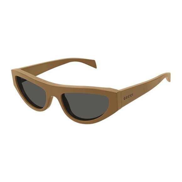 NEW GUCCI SUNGLASSES GUCCI GG1919S 006 SOLID NUT BEIGE EYEWEAR